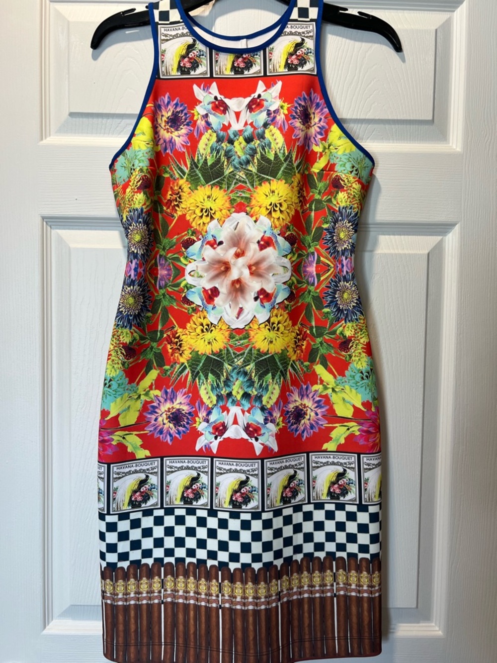 Clover Canyon Red Multicolor Floral Mini Dress